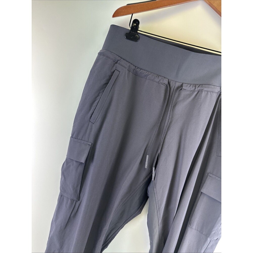 Athleta Sutton Jogger Gray Drawstring 405713 Cargo Pockets Lightweight Women 16 - Picture 4 of 14
